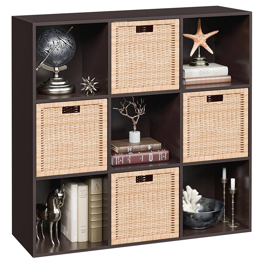 Amazon.com: 9 Cube Storage Organizer Wooden Display Storage